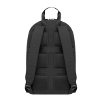 Mochila Moleskine Metro 15'' com compartimentos e costas em malha cor preto segunda vista traseira