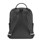 Mochila de pele elegante com estilo urbano Moleskine Classic 15'' cor preto segunda vista traseira