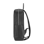 Mochila de pele elegante com estilo urbano Moleskine Classic 15'' cor preto vista lateral