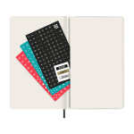 Agenda diária de capa mole e fecho elástico Moleskine cor preto segunda vista