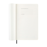 Agenda diária de capa mole e fecho elástico Moleskine cor preto quinta vista