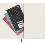 Agenda diária de capa mole e fecho elástico Moleskine cor preto quinta vista