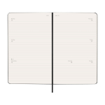 Agenda semanal horizontal com bolso interior Moleskine cor preto quarta vista
