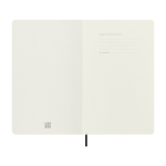 Caderno XL vegano com efeito píton Moleskine, folhas pautadas cor preto segunda vista