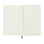 Caderno XL vegano com efeito píton Moleskine, folhas pautadas cor preto quarta vista