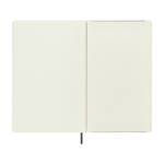 Caderno XL com capa mole Moleskine  Vegea Capri pautado cor azul acinzentado quarta vista