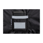 Mochila urbana roll-top com compartimentos Moleskine Metro 15'' cor preto vista detalhe 2