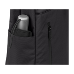 Mochila urbana roll-top com compartimentos Moleskine Metro 15'' cor preto vista detalhe 3
