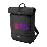 Mochila urbana roll-top com compartimentos Moleskine Metro 15'' cor preto