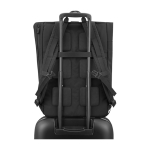 Mochila urbana roll-top com compartimentos Moleskine Metro 15'' cor preto terceira vista