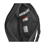 Mochila urbana roll-top com compartimentos Moleskine Metro 15'' cor preto quarta vista