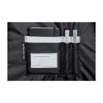 Mochila fina fecho magnético e de correr Moleskine Metro Slim 15'' cor preto vista detalhe 2