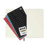 Agenda semanal de bolso com capa mole e fecho elástico Moleskine cor preto segunda vista
