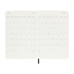 Agenda semanal de bolso com capa mole e fecho elástico Moleskine cor preto terceira vista