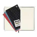 Agenda diária de bolso com capa dura e bolso interior Moleskine cor preto segunda vista