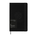 Caderno inteligente Moleskine para copiar do papel para a app móvel cor preto vista detalhe com logo