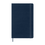 Caderno inteligente Moleskine para copiar do papel para a app móvel cor azul segunda vista frontal