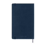 Caderno inteligente Moleskine para copiar do papel para a app móvel cor azul segunda vista traseira