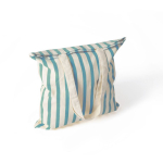 Saco de algodão reciclado com asas compridas e design às riscas 180 g/m² cor azul pastel segunda vista