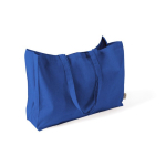 Saco oversize de algodão reciclado com fole e asas compridas 220 g/m² cor azul segunda vista