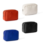 Necessaire em nylon e poliéster com grande capacidade 130 g/m² cor preto quarta vista