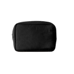 Necessaire em nylon e poliéster com fecho de correr a condizer cor preto