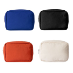 Necessaire em nylon e poliéster com fecho de correr a condizer cor bege segunda vista