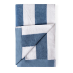 Toalha ideal para a praia em algodão absorvente de 420 g/m², 80x160 cm cor azul segunda vista