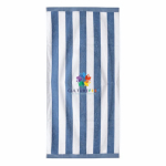 Toalha ideal para a praia em algodão absorvente de 420 g/m², 80x160 cm cor azul quinta vista