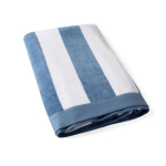 Toalha ideal para a praia em algodão absorvente de 420 g/m², 80x160 cm cor azul