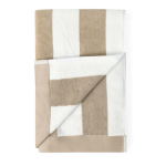 Toalha ideal para a praia em algodão absorvente de 420 g/m², 80x160 cm cor bege segunda vista
