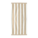 Toalha ideal para a praia em algodão absorvente de 420 g/m², 80x160 cm cor bege terceira vista