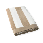 Toalha ideal para a praia em algodão absorvente de 420 g/m², 80x160 cm cor bege