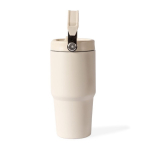 Garrafa térmica anti-fugas em aço inoxidável reciclado 600 ml cor bege primeira vista