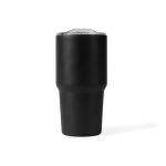 Copo térmico de aço inoxidável anti-derrame com asa 600 ml cor preto quarta vista