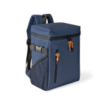 Mochila térmica com compartimentos e pele sintética para personalizar cor azul-marinho primeira vista