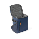 Mochila térmica com compartimentos e pele sintética para personalizar cor azul-marinho quinta vista