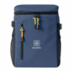 Mochila térmica com compartimentos e pele sintética para personalizar cor azul-marinho sexta vista
