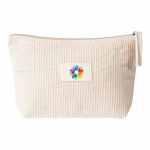 Necessaire de algodão com etiqueta a condizer para marcação 310 g/m² cor branco segunda vista