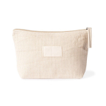 Necessaire de algodão com etiqueta a condizer para marcação 310 g/m² cor branco