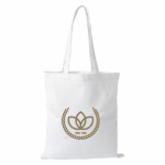 Saco de poliéster com asas compridas e resistência de 10 kg 300 g/m² cor branco terceira vista