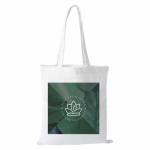 Saco de poliéster com asas compridas e resistência de 10 kg 300 g/m² cor branco quinta vista