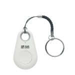Localizador anti-perda compacto ideal para chaves e malas cor branco vista principal