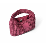 Saco pequeno de papel e poliéster com etiqueta para marcação cor bordeaux primeira vista