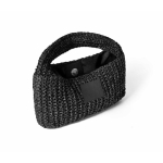 Saco pequeno de papel e poliéster com etiqueta para marcação cor preto primeira vista