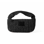 Saco pequeno de papel e poliéster com etiqueta para marcação cor preto