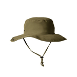 Chapéu de aventura ajustável estilo safari em nylon e poliéster cor verde