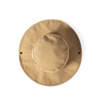 Chapéu de aventura ajustável estilo safari em nylon e poliéster cor camel segunda vista
