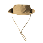 Chapéu de aventura ajustável estilo safari em nylon e poliéster cor camel sexta vista