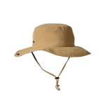 Chapéu de aventura ajustável estilo safari em nylon e poliéster cor camel